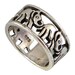 Elephant Sterling Silver Unisex Ring Fit the Finger from Teen to Adult, Trunk Up Elephant Ring