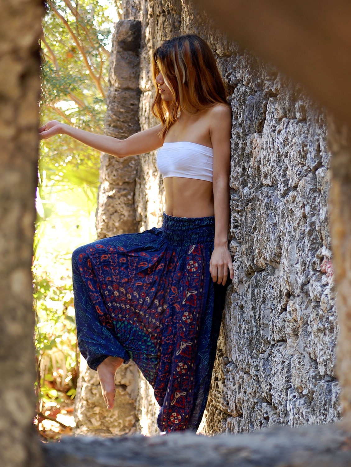 100% Organic Cotton White Crop Top, Stretchy, One Size Fits Most, Yoga Wear, Summer Staple, Dance Wear
