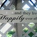 Romantic Fairytale Wedding Sign ... and they lived HAPPILY ever after ... Wood sign for decor and photos for formal or outdoor weddings