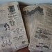 Vintage Newspaper Print Paper Bags - 100 bags