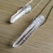 ROXY / Raw Crystal Layering Necklace - Rough Clear Quartz Pendant Necklace Long Chain - Native, Natural, Unisex - April Birthstone