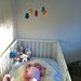 Hand Needle Felted Baby Mobile -  when pigs fly