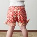 Ceci Shorts for Girls 12M - 8Y - Tie hem - Pleated pockets - Elastic waist - Easy Sew - PDF Pattern and Instruction