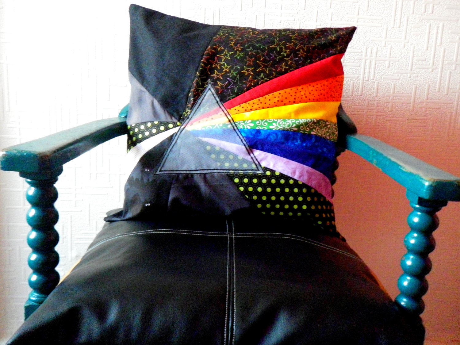Physics Science Pillow Cover. 21" x 21". Large Cushion Cover. Scientific Diagram Decor.