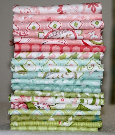 Sweet Leaves in Bloom, Bella Butterfly fabric, Patty Sloniger for Michael Miller, 1 Fat Quarter