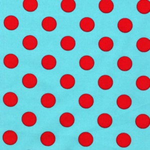 Quarter Dot in Aqua, Michael Miller fabric, half-yard