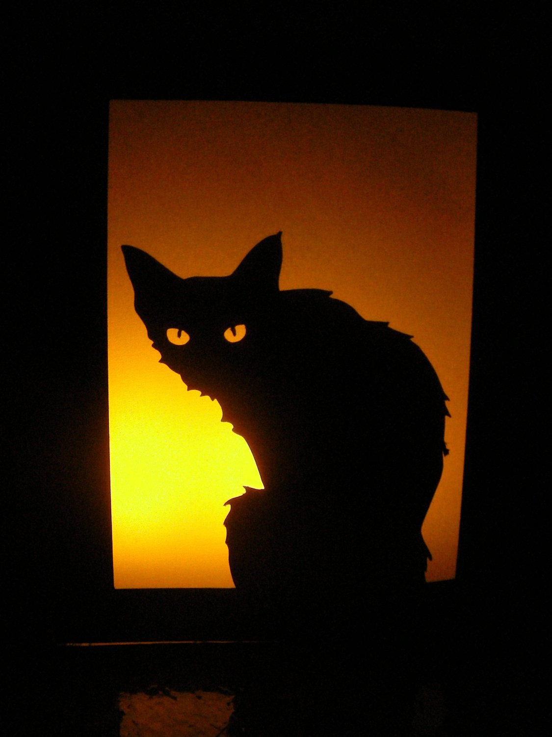 Black Cat Halloween Luminaries - Set of 3 - Party Decorations