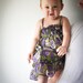 Baby girl dress, floral infant clothes, toddler gift cute 7 to 14 months