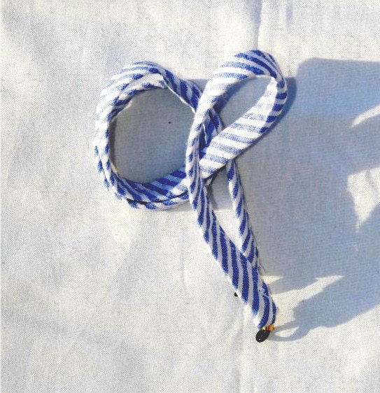 Blue Stripe Seersucker Sunglass Croakies