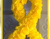 Yellow Ribbon Door Wreath