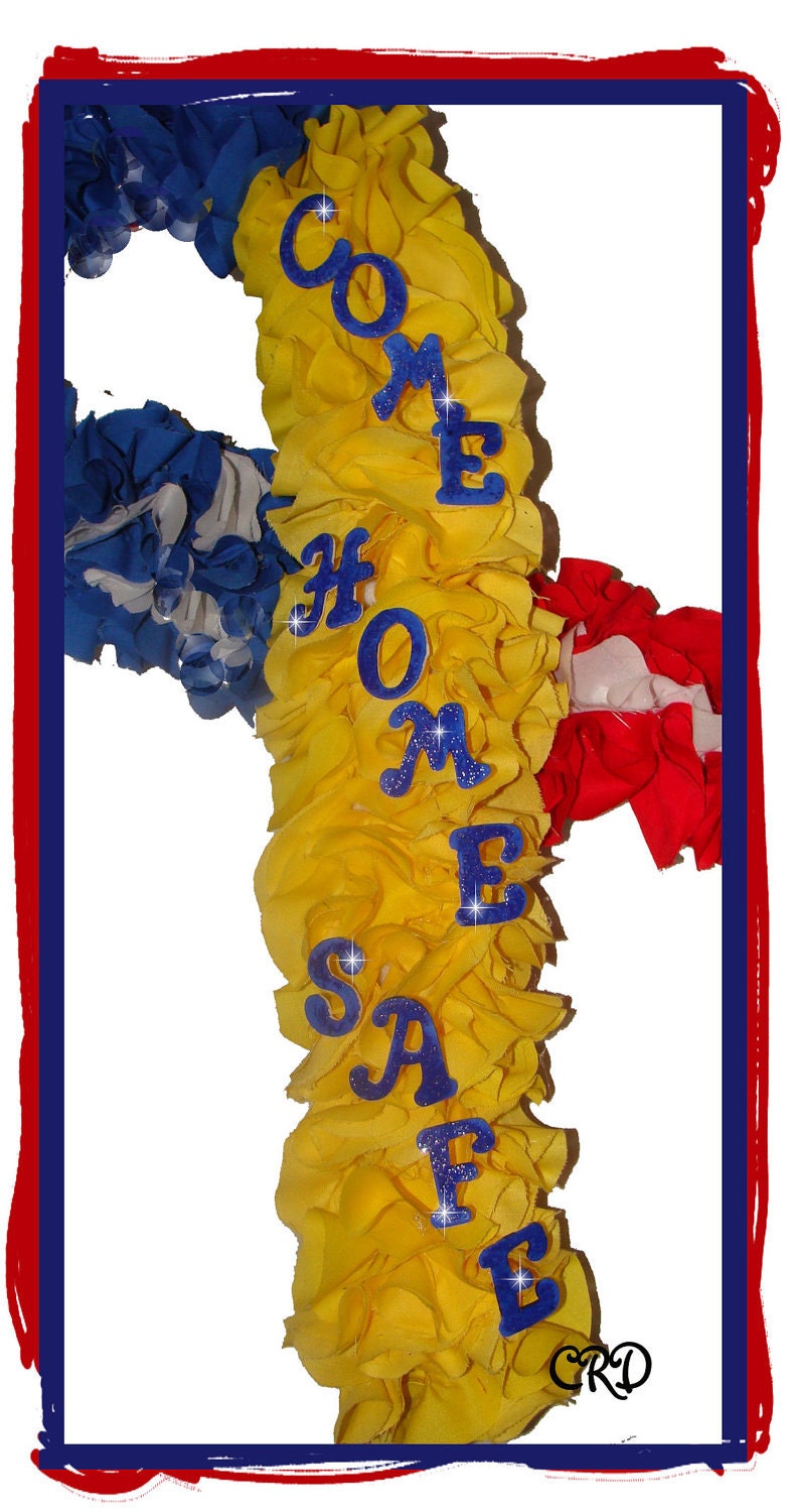 Soldier Awareness Ribbon Patriotic Wreath