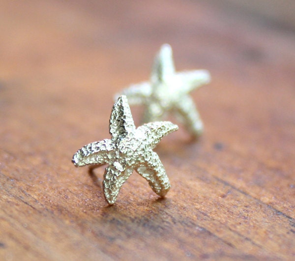 Silver Starfish Earrings