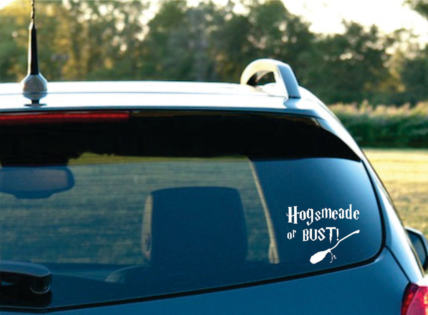 Hogsmeade or bust  Vinyl  Car Decal  FREE SHIPPING