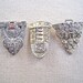 art deco paste clips and pin