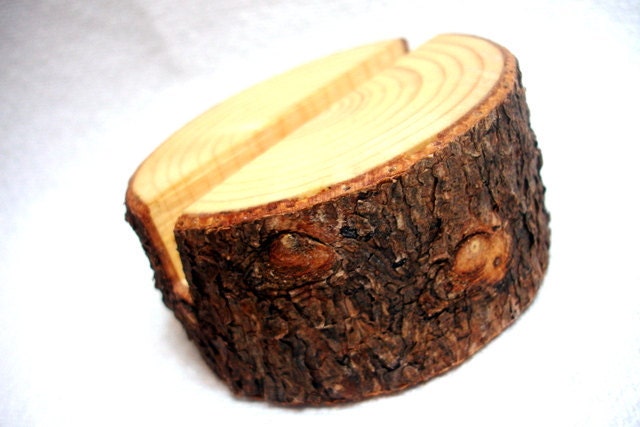 Rustic Natural Tree Branch Business Card Holder Woodland eco-friendly Organic Ready to ship
