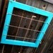 Rustic Turquoise Organizer Memo Board with Chicken Wire