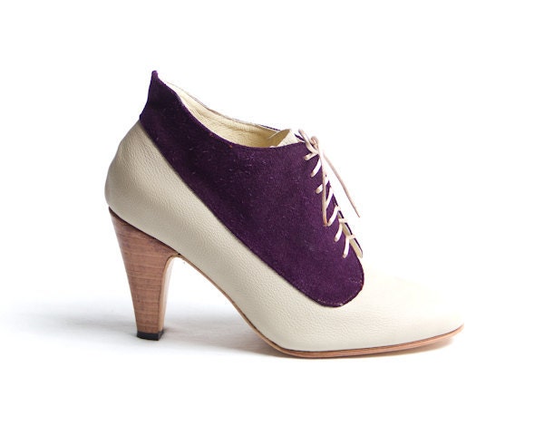 1920's vintage inspired two tones high heels FREE WORLDWIDE SHIPPING