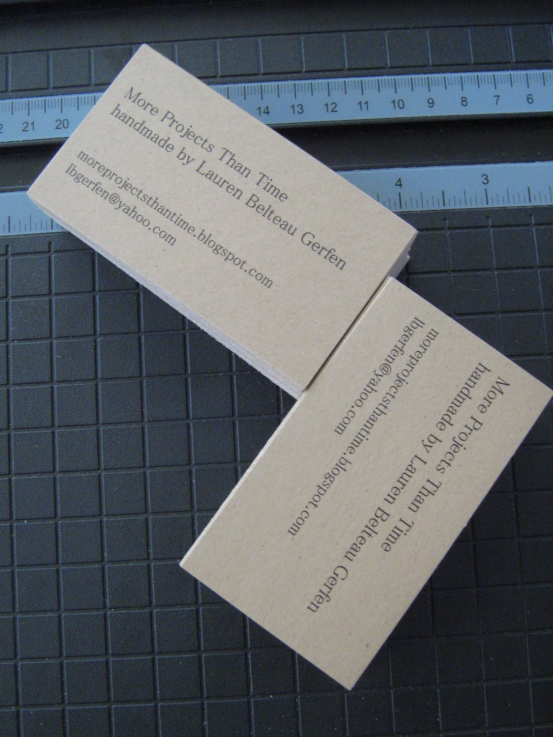 Custom Kraft Brown Business Cards - Set of 50 Il_570xn