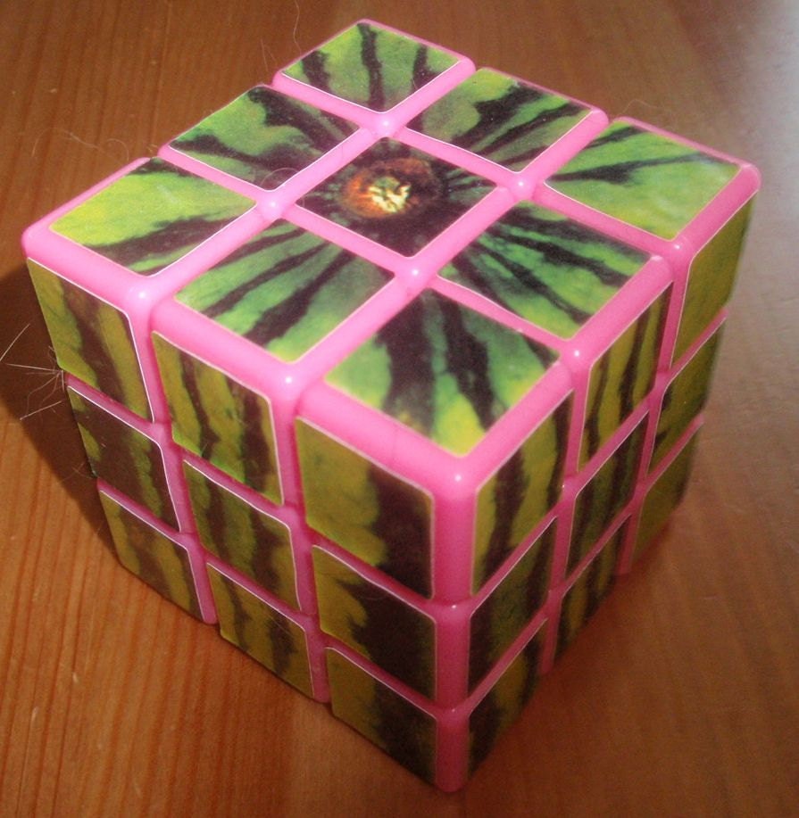 grigorusha Watermelon Cube (Arbuz Cube) - 3x3x3 Rubik's Cube