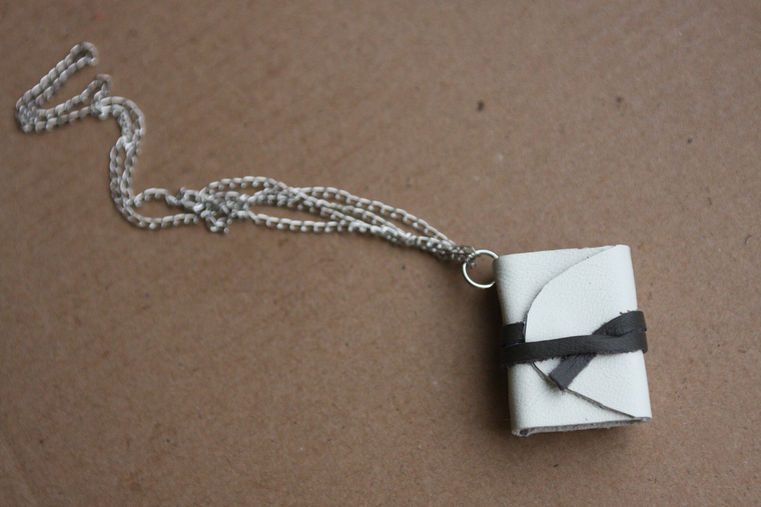 Emily Dickinson - It's all I have to bring today. Mini book necklace with poem