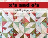 modern quilt pattern PDF // x's and o's