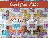 modern quilt pattern PRINT // courtyard maze