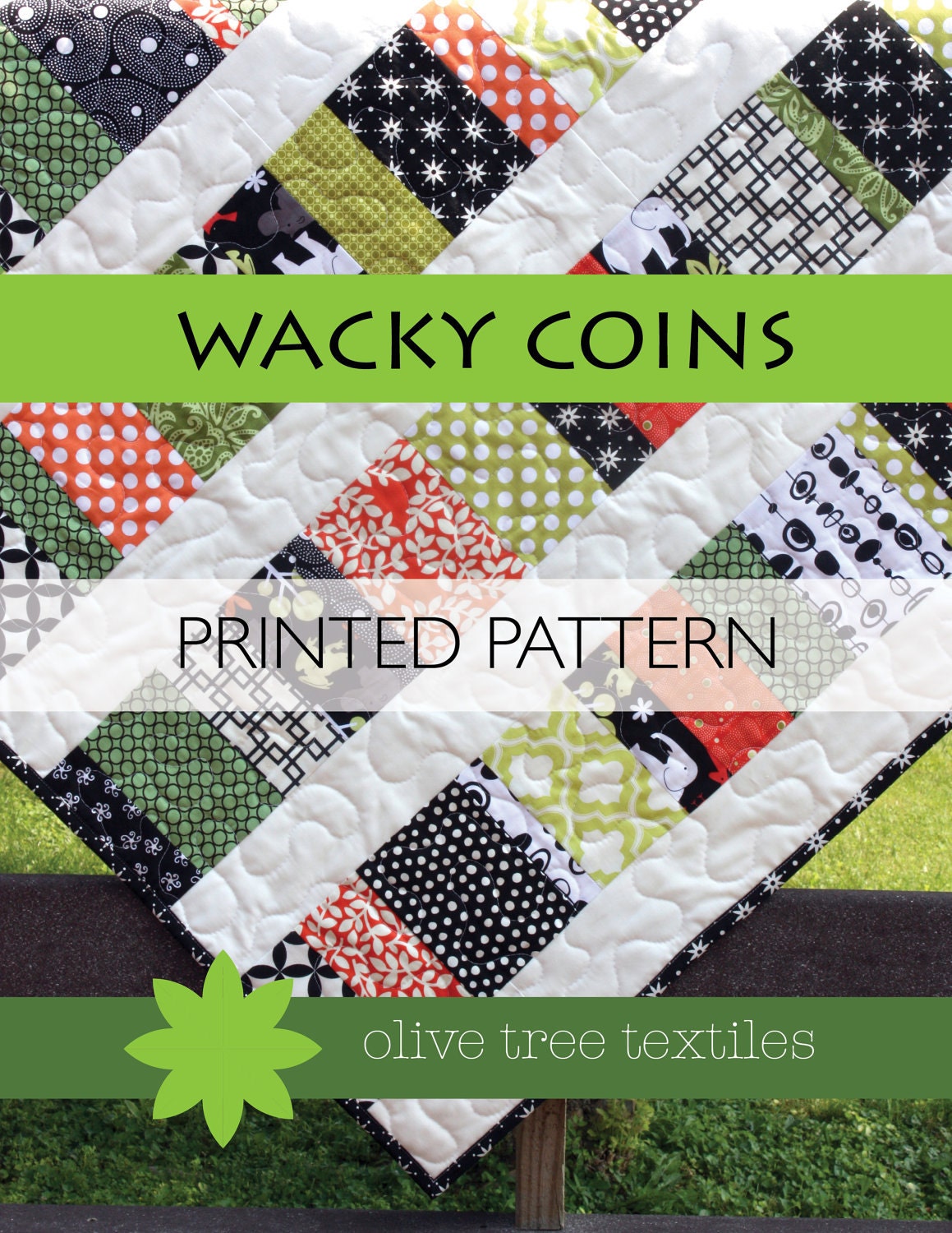 quilt pattern PRINT // wacky coins