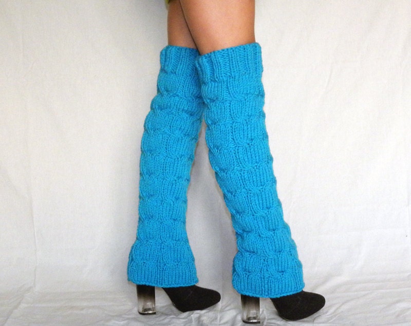 Winter Accessories Above-the-knee Knitted leg warmers