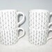 Rorstrand Sweden VENEZIA Marianne Westman Teacups or Coffee Mugs Set of 4 Mid Century Modern
