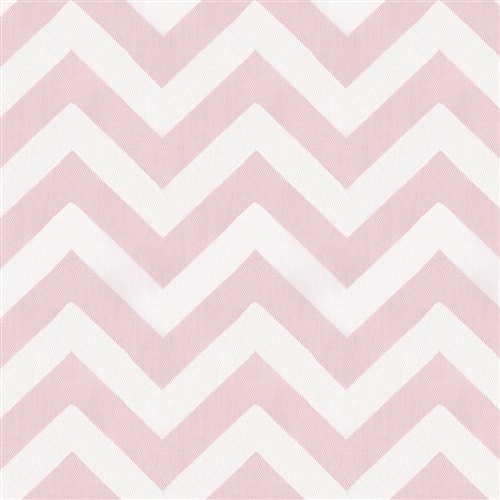 Clearance - only one - Small 18 x 18" Light Pink and White Chevron Square