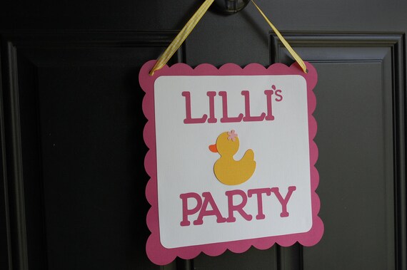 Rubber Duck Door Sign, Rubber Duck Welcome Sign, Rubber Duck Party, Duck Welcome Sign, Duck 1st Birthday Il_570xn