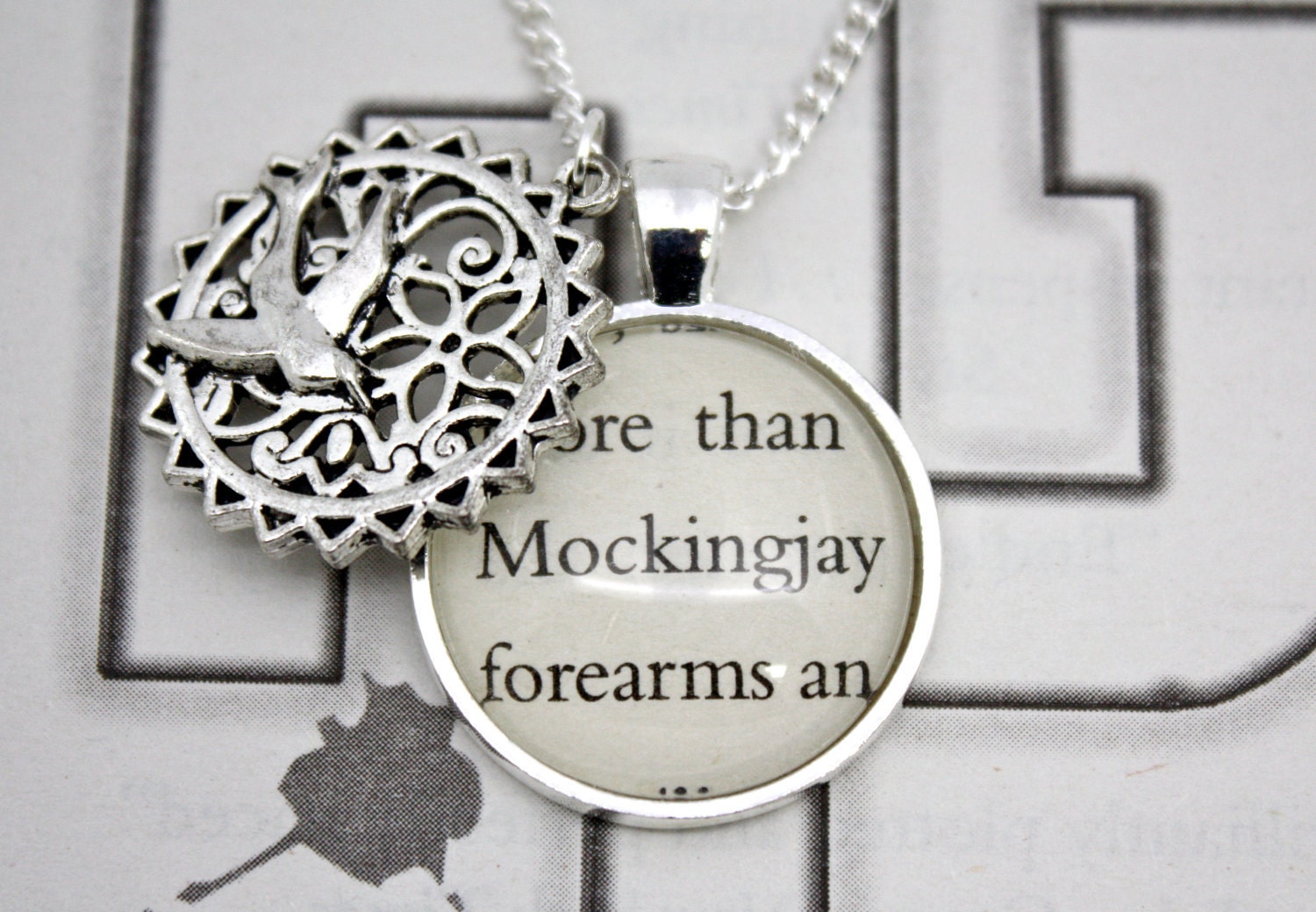 Hunger Games 'Mockingjay' Double Pendant Necklace