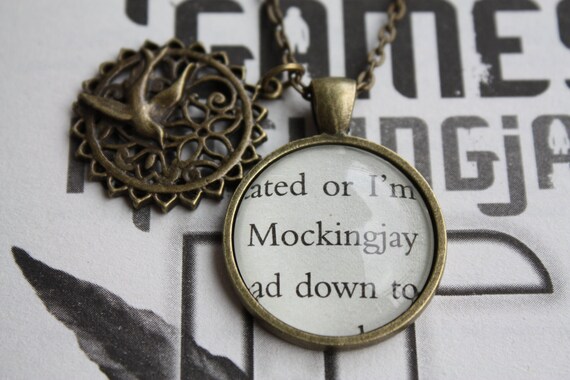 Hunger Games 'Mockingjay' Double Pendant Long Necklace