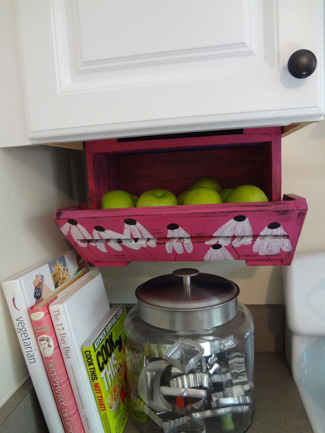 The ORIGINAL caBINet cabNEAT CUSTOMIZED Tiffany Blue Fruit Bin Crate Basket Utility Room Closet Pantry Baby Office Room Storage Organizer