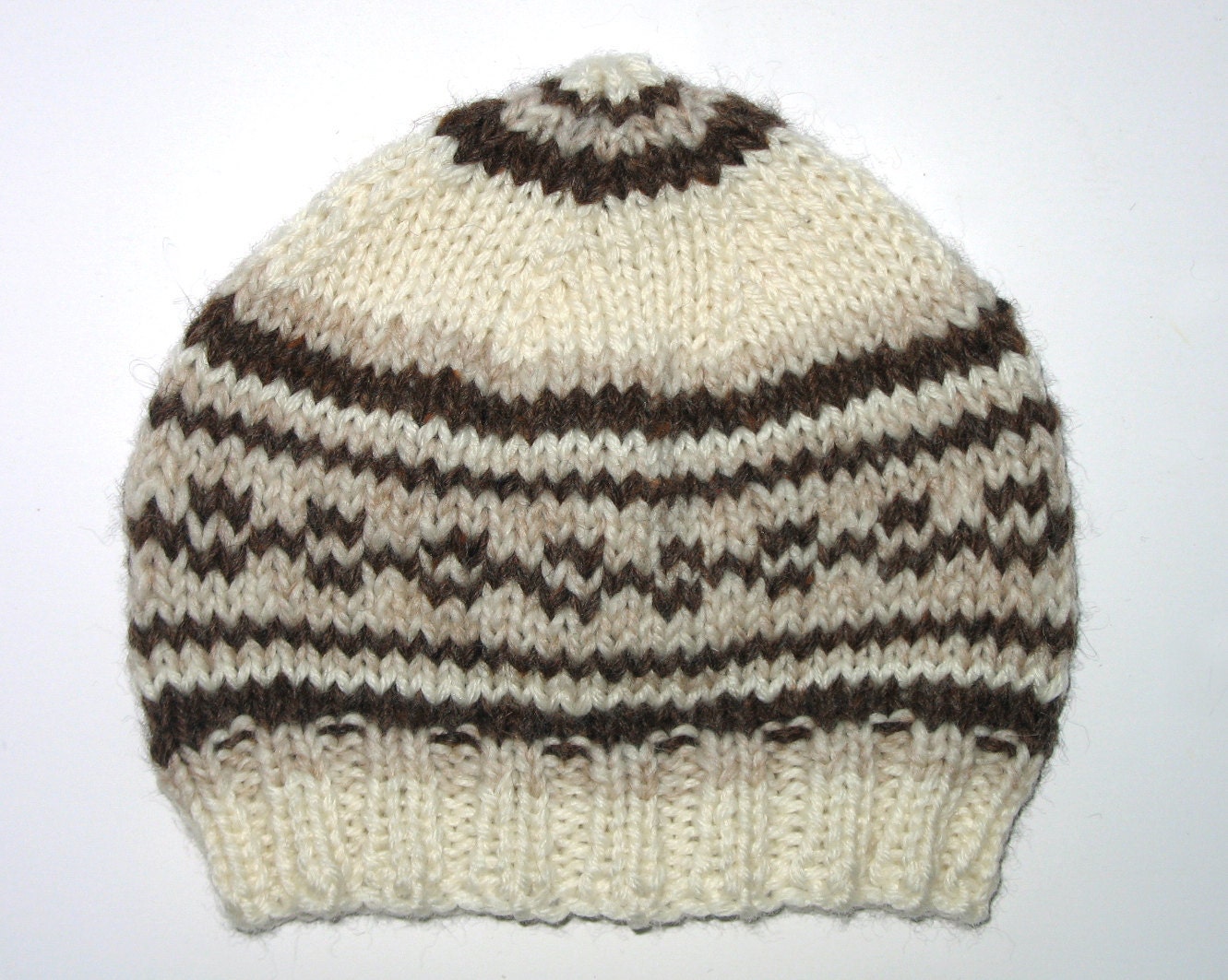 BABY Boys / Unisex Retro Handmade Knitted Wool Beanie Hat