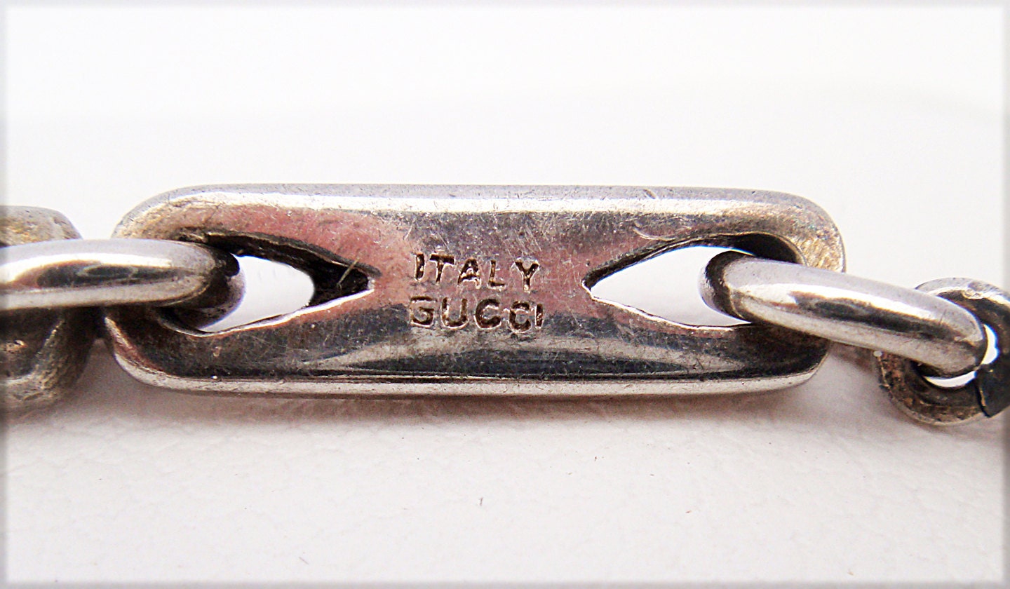 Vintage authentic Gucci silver bracelet from the 70s'