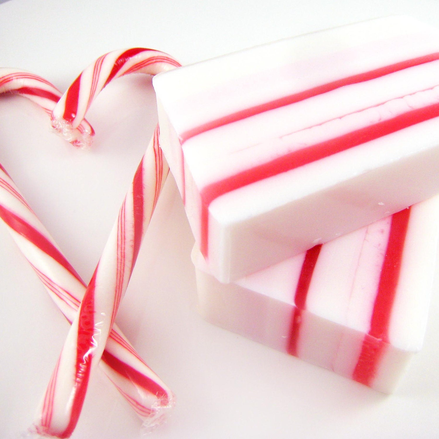 Items similar to Candy Cane Soap Peppermint Stick Olive Oil and Shea