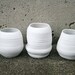 Ambient porcelain tea light holders, set of 3