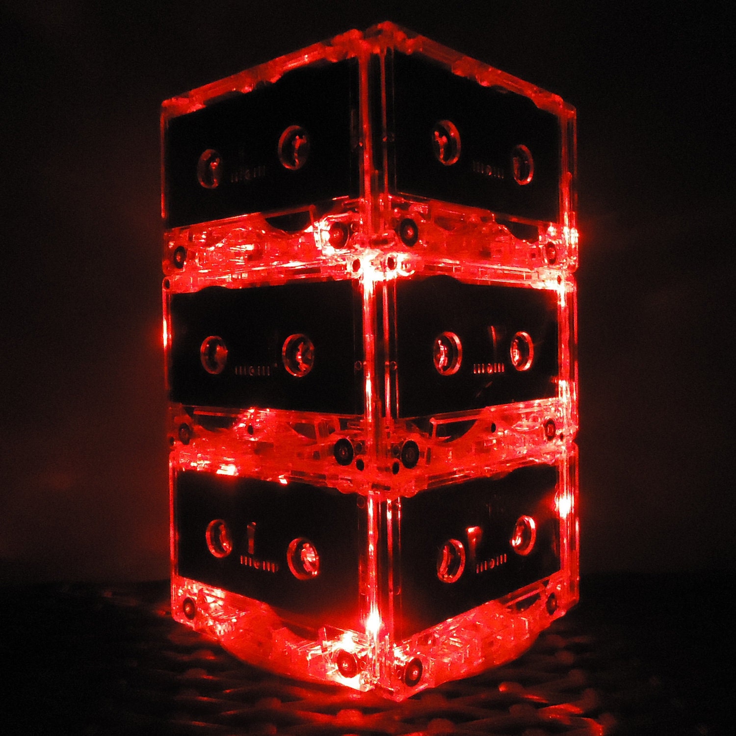 Red Rockstar Steam Punk Rock n Roll Music Wedding Table Centerpiece Mixtape Cassette Tape Light LED Il_170x135