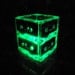 Repurposed Green MixTape Night Light Lamp Centerpiece Upcycled Retro Green light Recycled