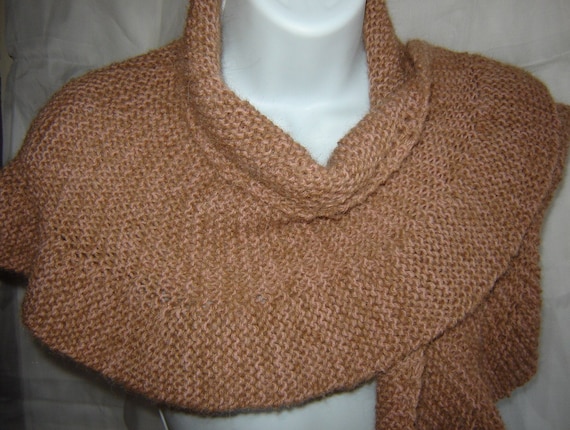 Luxury Hand Knit Jane Eyre Style Shoulder Shawl Wool by SwanAvenue