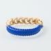 Cobalt Blue Golden Chain- Golden Cobra bfrend bracelet PRE ORDER