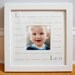Personalized Nursery Wall Decor, Custom Photo Mat with White Frame, Personalized for your Child