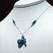 SALE, Peacock Blue Necklace, Teal Crystal Heart Necklace, peacock necklace, sterling silver, keepsake, swarovski, fashion, bermuda blue