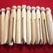 25 Round Wooden Unfinished Doll Clothespins with Tapered ends ....NEW SUPPLIES...Doll Pin, Puppet