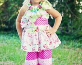 Jenna's Lace Single Ruffle Pants and Capris PDF Pattern size 6-12 months to size 8