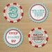 Custom Vintage Circus - Printable Gifts tags, Cupcake Toppers, Favor Tag - DIY