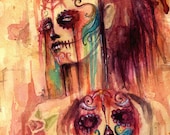 PRINT - sugar skull - calaveras de azúcar