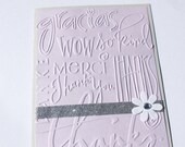Thank You Card- Daisy, Merci, Gracias