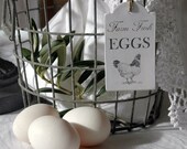 Farm Fresh Eggs - Clay Tag